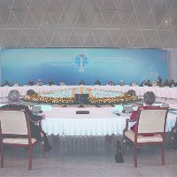 Открытие IV Съезда лидеров  мировых и традиционных религий в Астане. 30 мая 2012 г.  